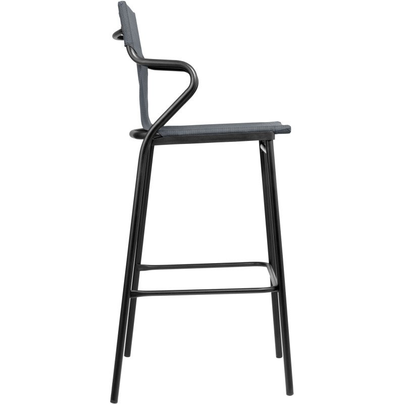 Fauteuil haut Horizon Lafuma - toile batyline - pied acier noir