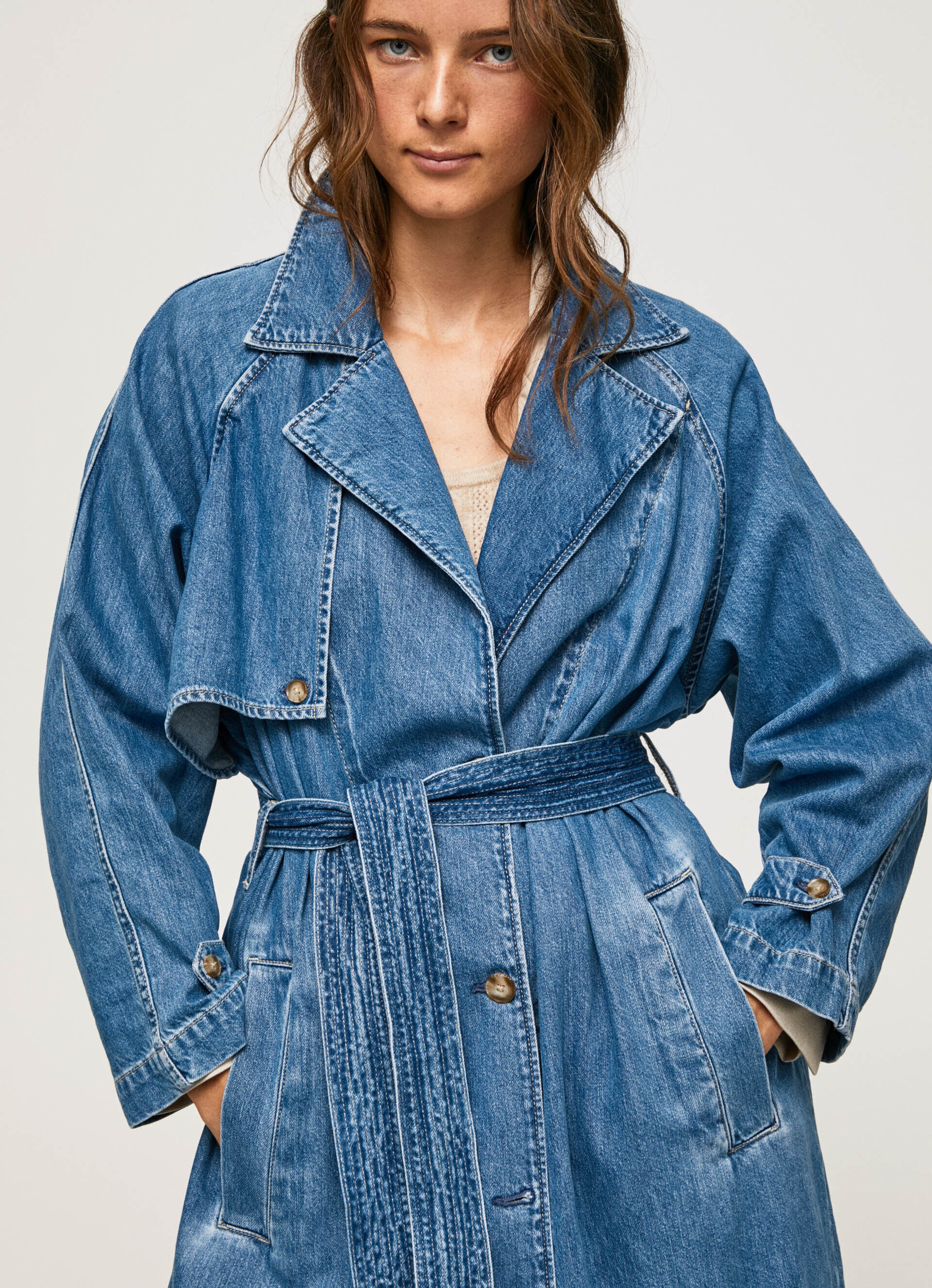 TRENCH COAT JEANS OVERSIZED - jeans