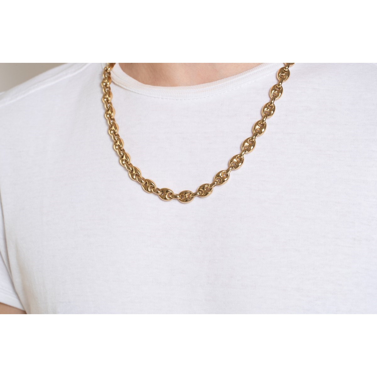 Collier en Acier 316L - jaune brillant