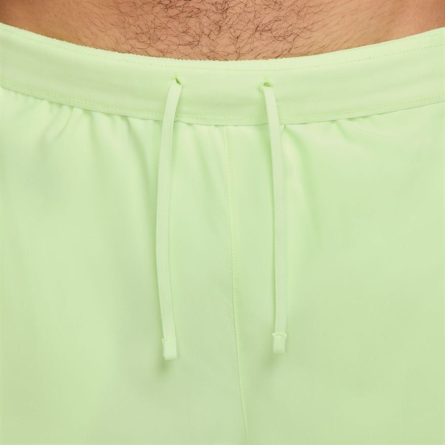 Nike Short Running Dri-FIT Challenger 5'' 2 EN 1 - Jaune Fluo/Argenté
