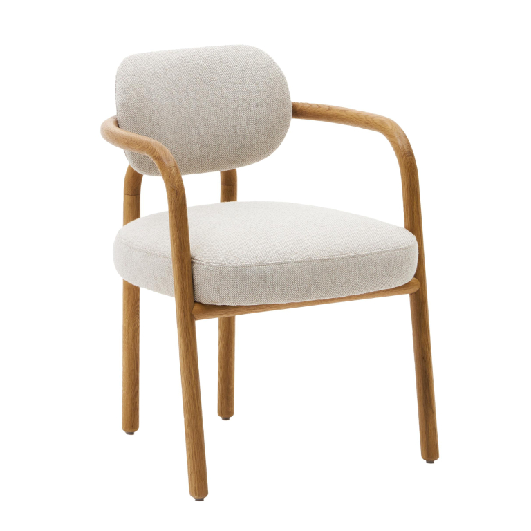 Kave Home Melqui eetkamerstoel beige