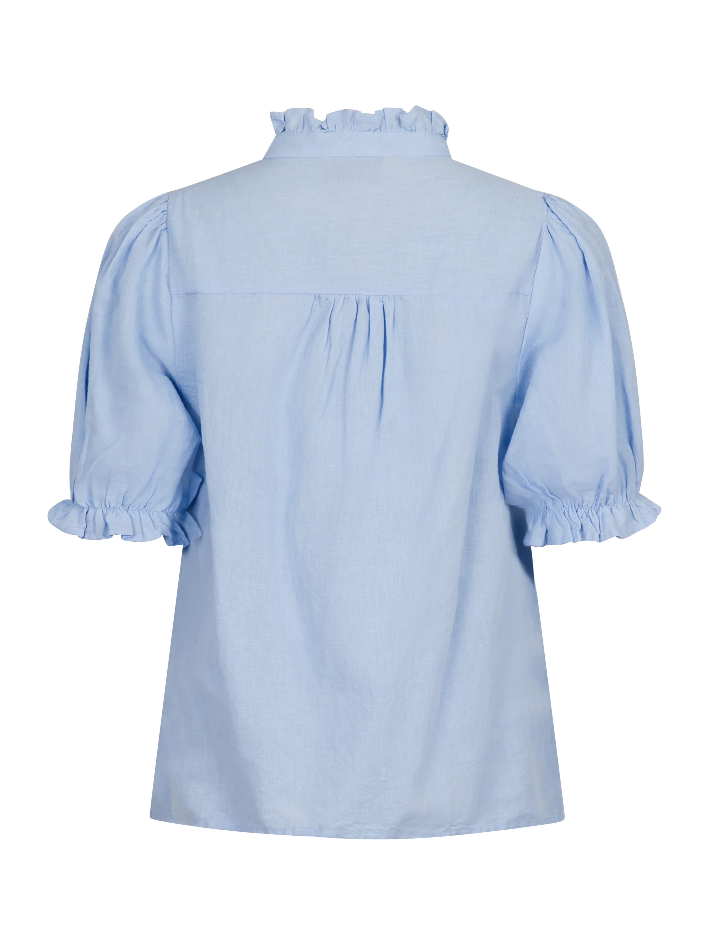 Neo Noir  Odesa Linen bluse - Light Blue