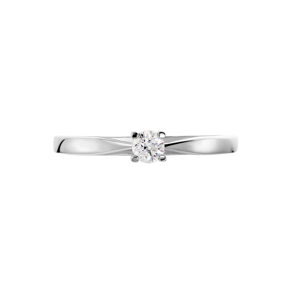 Bague Solitaire Celina Or Blanc Diamant