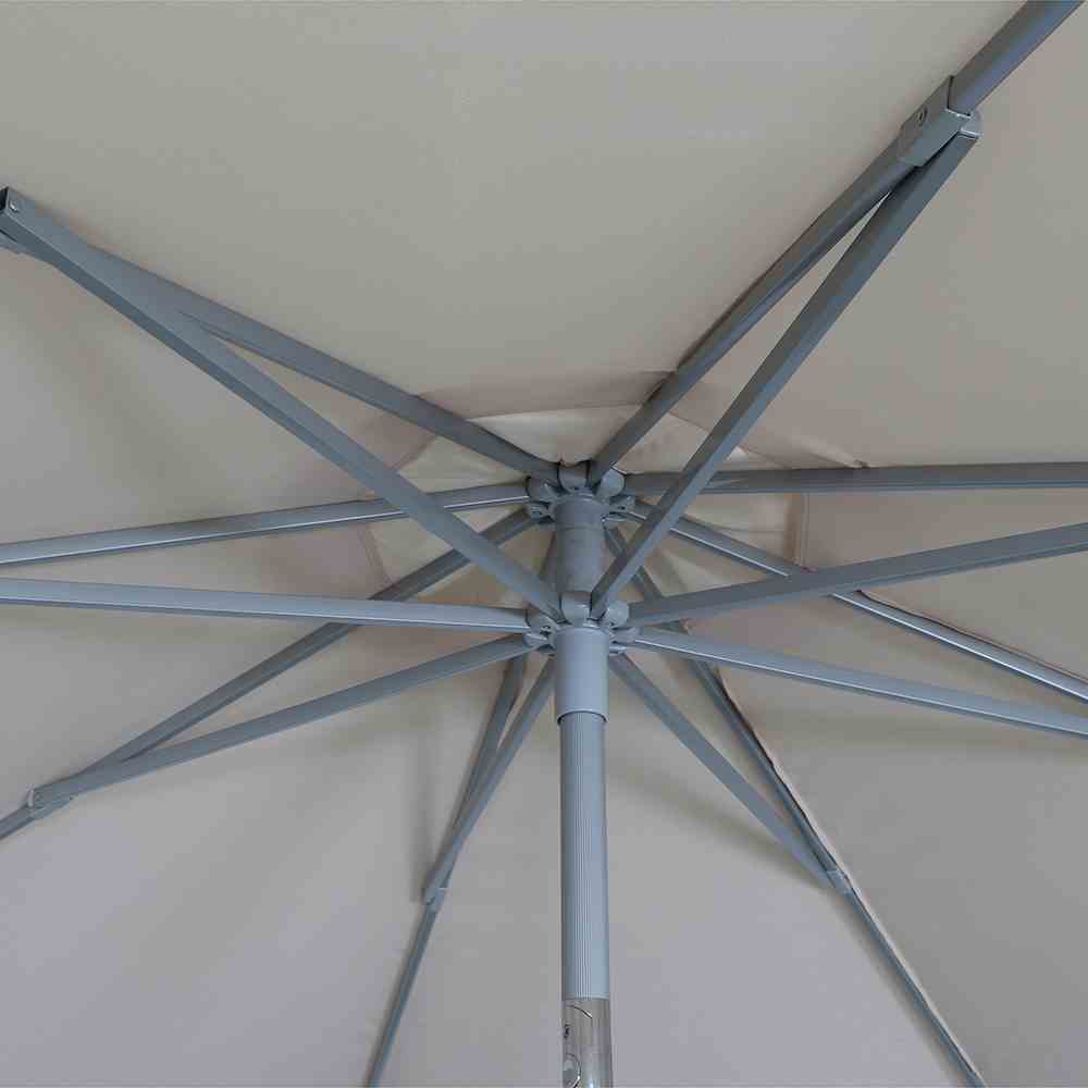 Mittelstockschirm PUSH PRO - natur - Polyester - 300 cm