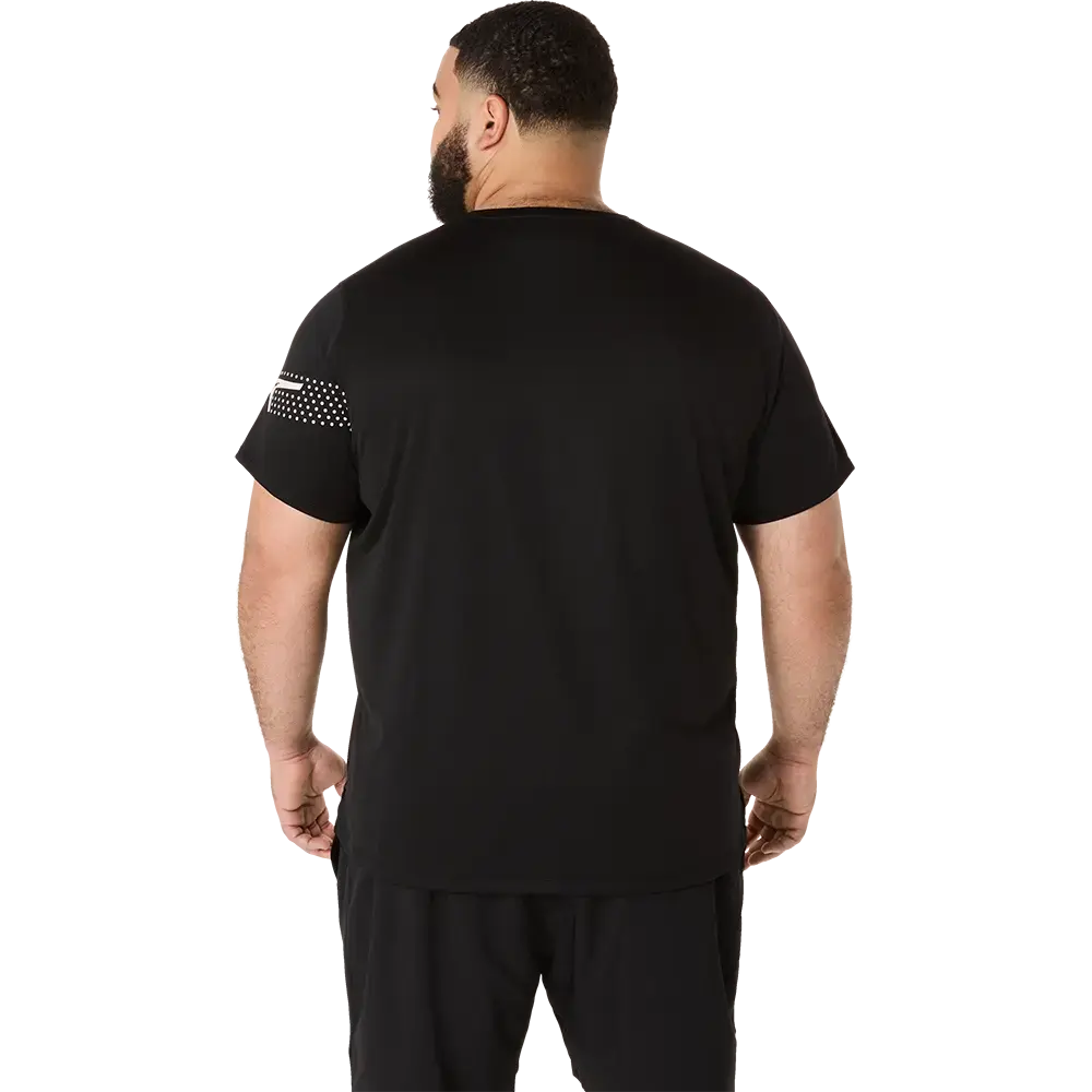 ASICS Icon Hardloopshirt Korte Mouwen Zwart Heren