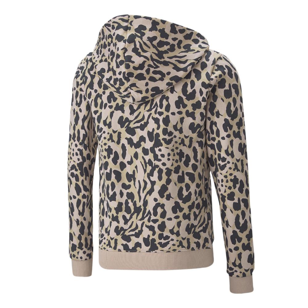 Puma Sweat Beige/Noire Fille Puma Alpha Aop