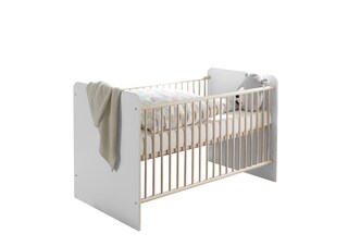 Babybett PRIZZI weiß/ braun