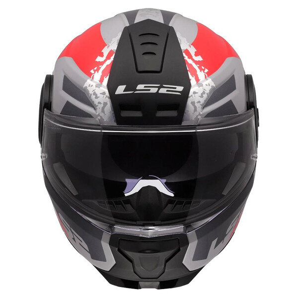 LS2 - Casque FF902 Scope II Oxyd Gris / Rouge / Brillant