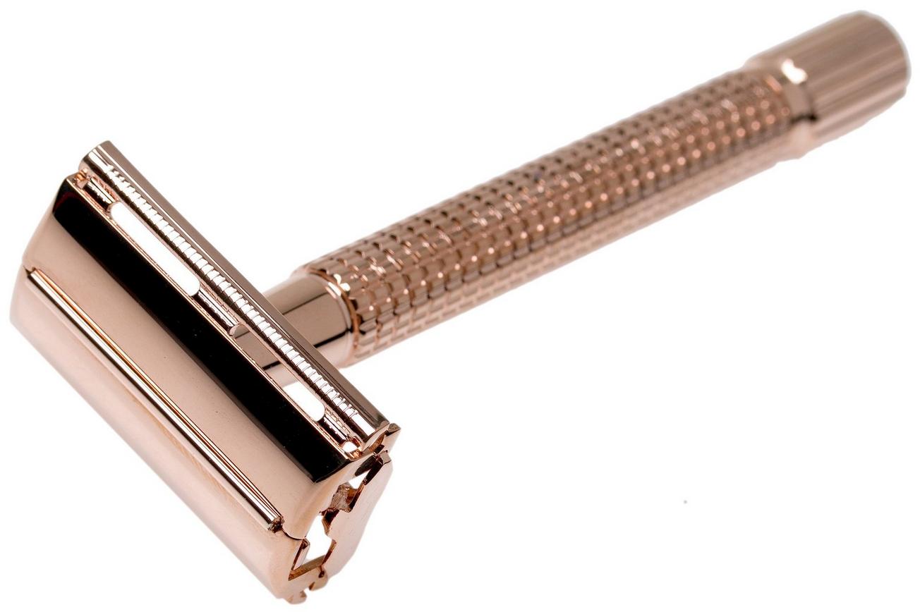 Böker Safety Razor Butterfly L Rose Gold 04BO218 klassiek scheermes, roségoud