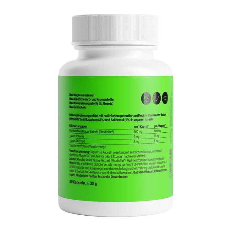 Rhodiola Rosea 300 mg Kapseln, 90 St