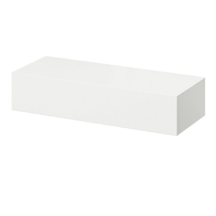 Tablette murale avec tiroir fixation invisible GoodHome Cusko blanc 60 cm