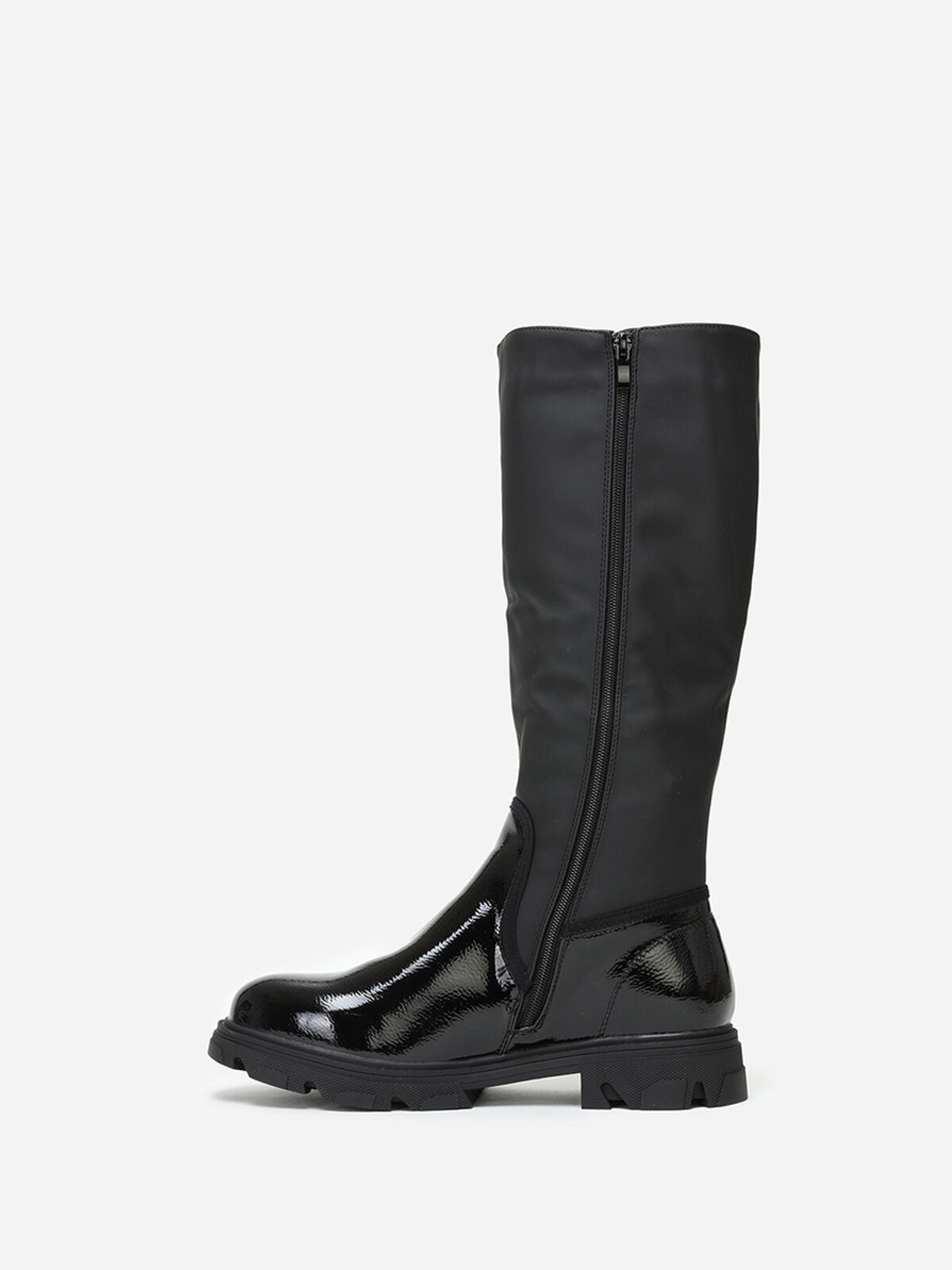 Bottes bi-matières crantées grandes tailles- Noir