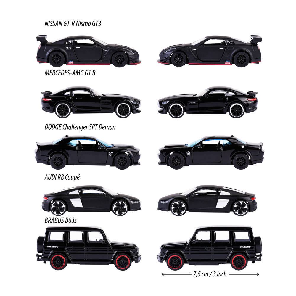 Majorette Black Edition cadeauset