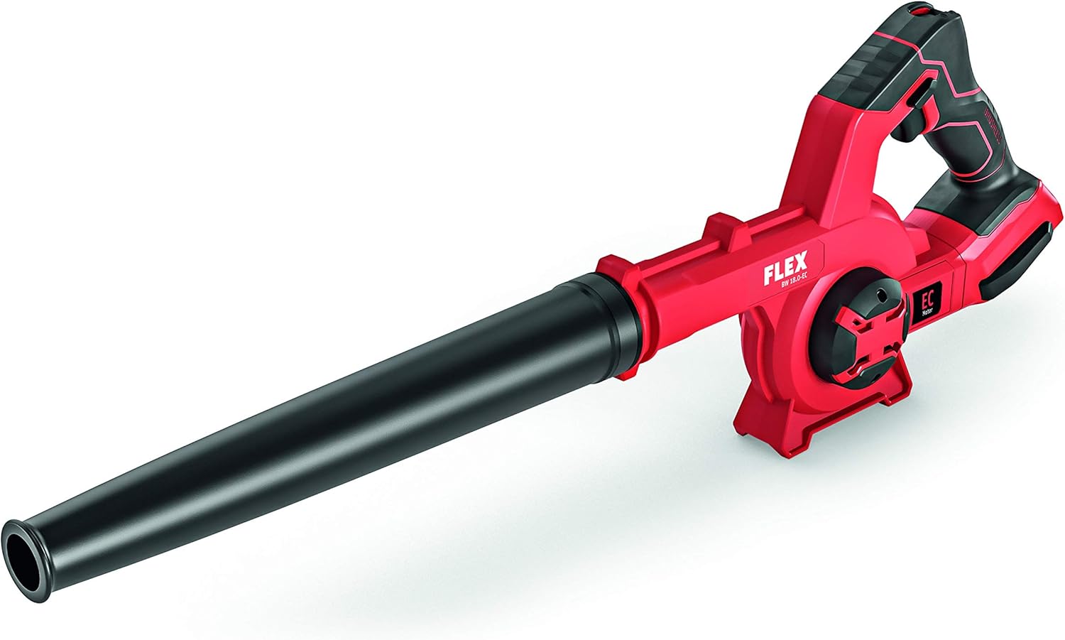 Flex Akku-Gebläse BW 18.0-EC (Laubbläser, 18V, Luftgeschwindigkeit: 80 m/sec, Luftvolumen max. 3,11 m³/min, ohne Akku) 472913, Rot,Schwarz