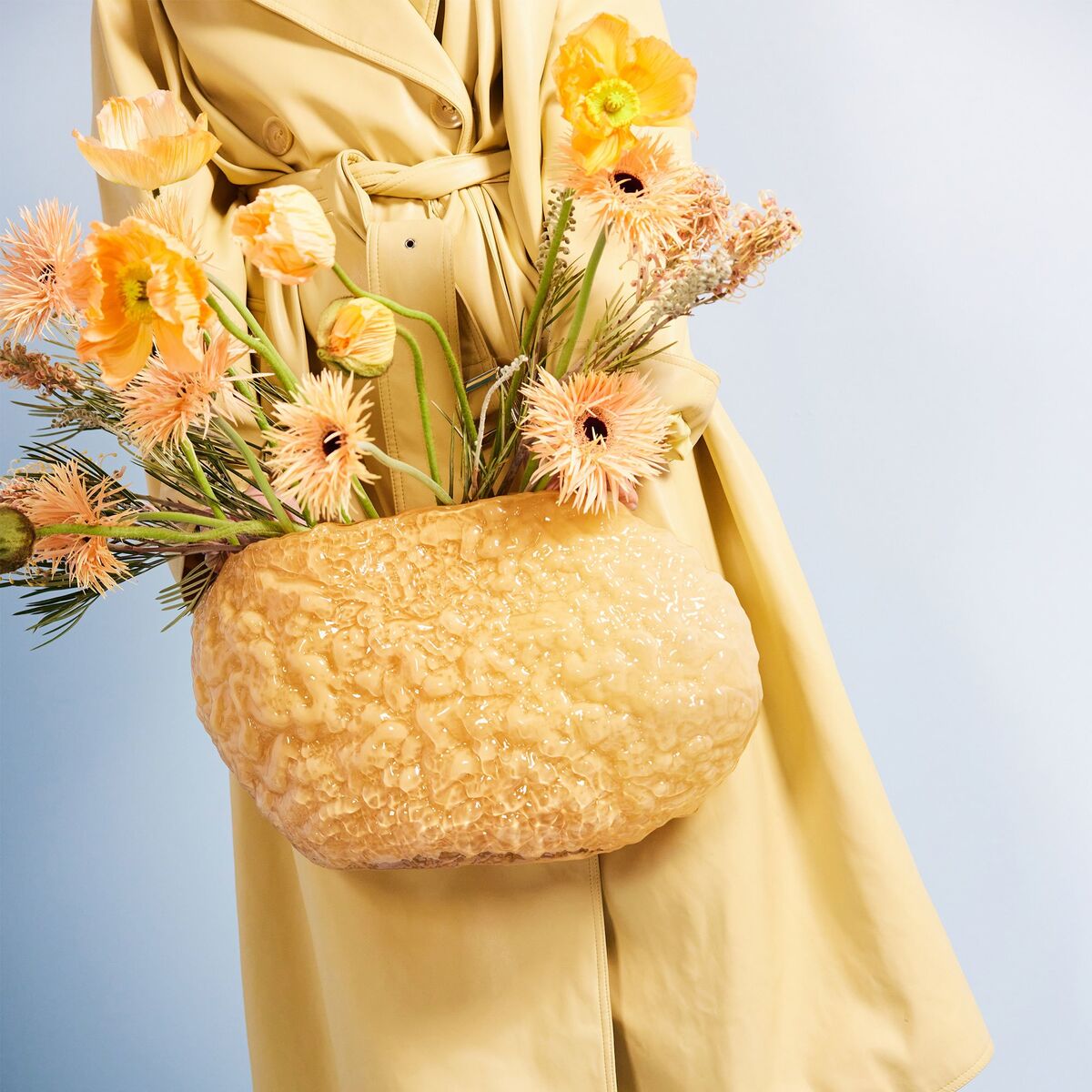 Corallo vase 45 cm, gul