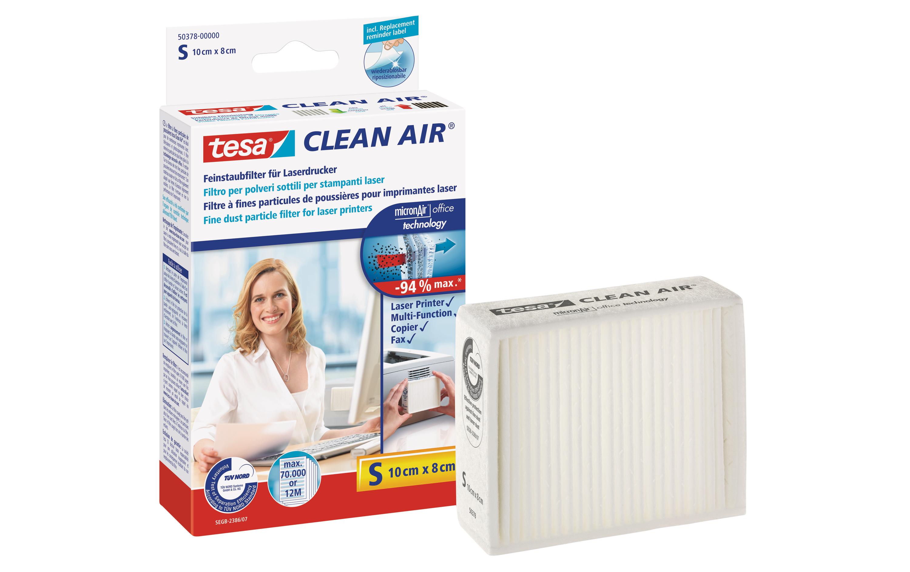 Feinstaubfilter Clean Air S 100x80 mm für LaserdruckerFeinstaubfilter, Grösse S