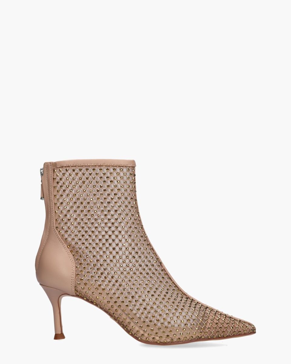 Lola Cruz Gilda Beige Dames Enkelboots