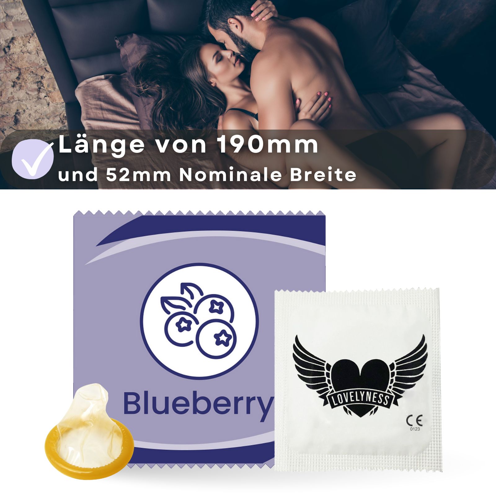Lovelyness - Kondome mit Geschmack Blaubeere