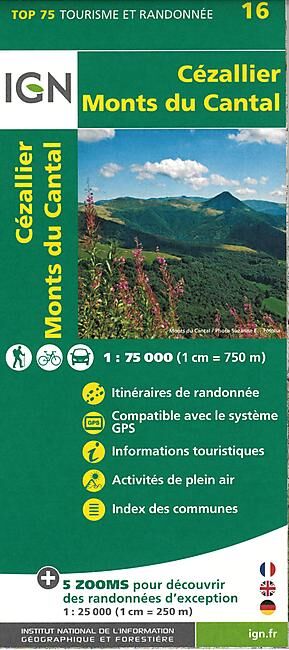 IGN - TOP 75 CEZALIER MONT DU CANTAL