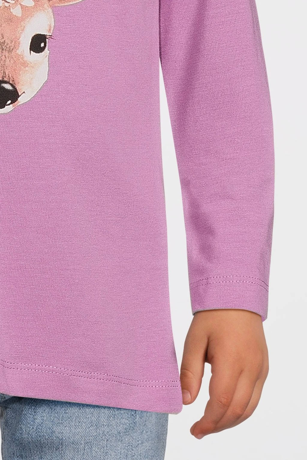 NAME IT longsleeve NMFPOLANA met printopdruk roze