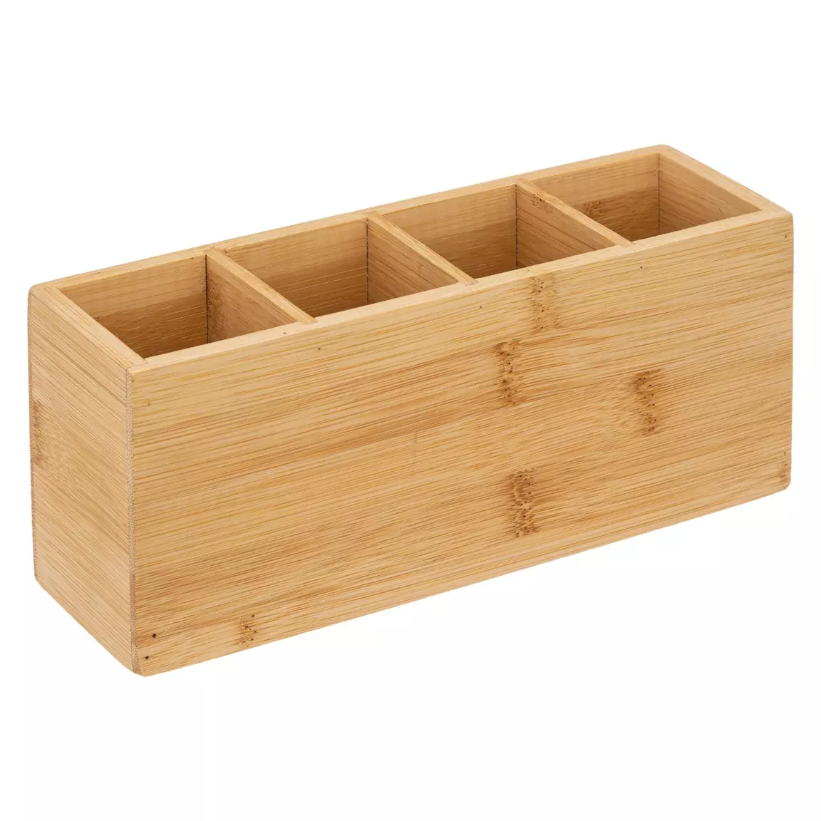 Organisateur de maquillage 4 compartiments Bambou