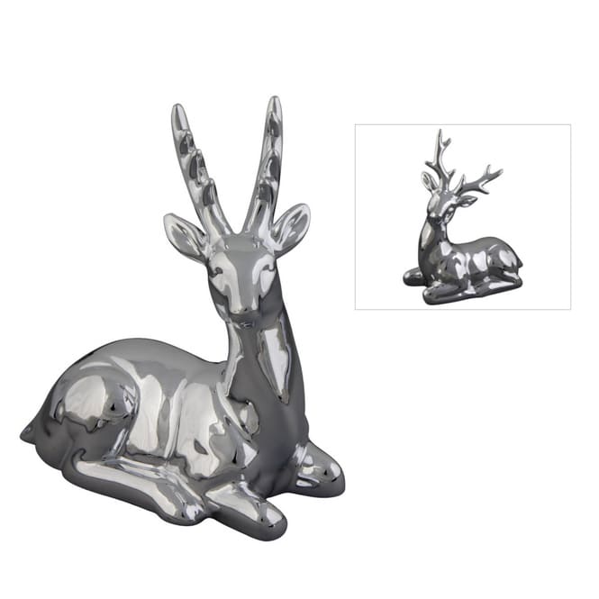 Hirsch - aus Keramik - ca. 11 x 5 x 13,5 cm - 1 Stück