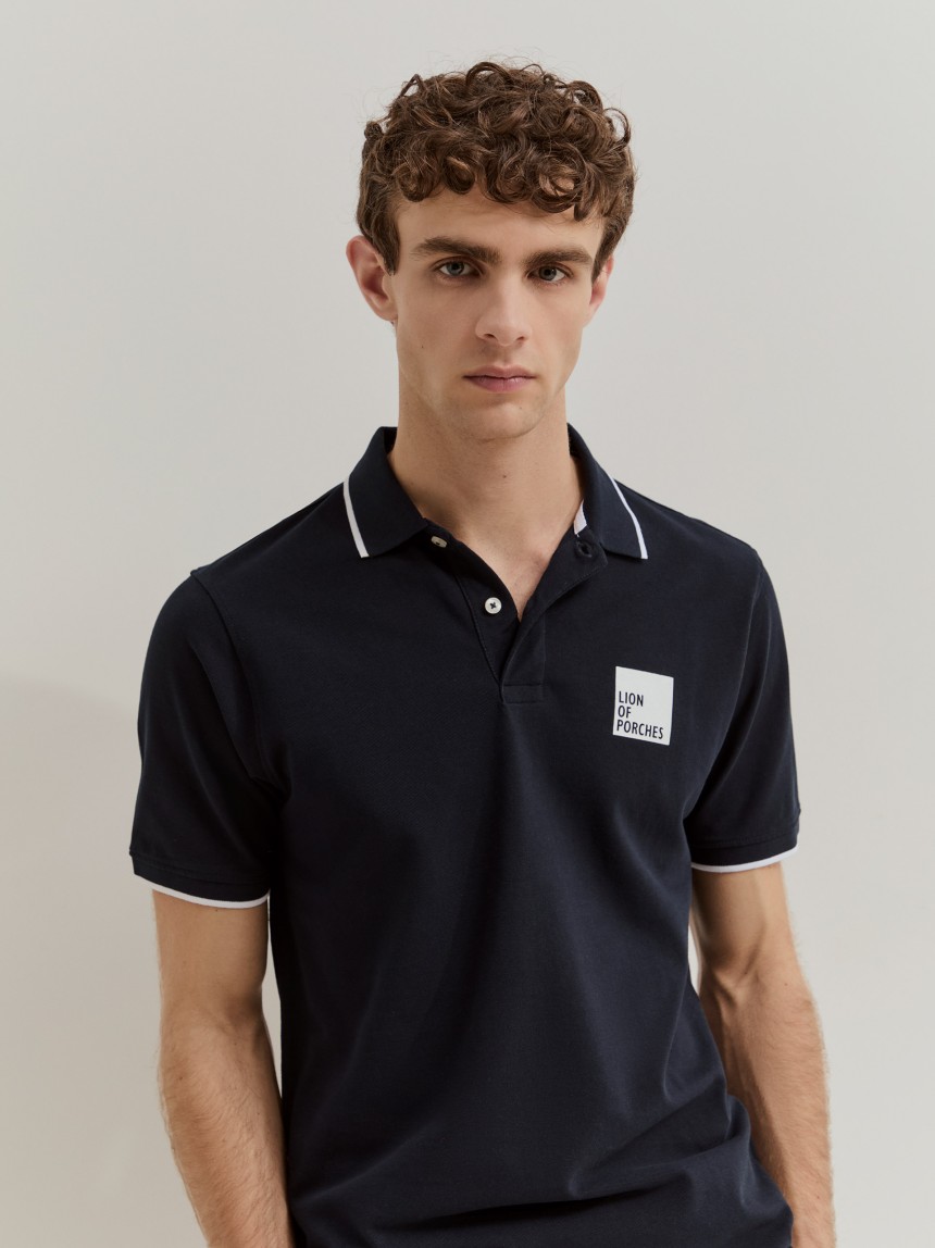 Polo de algodão regular fit