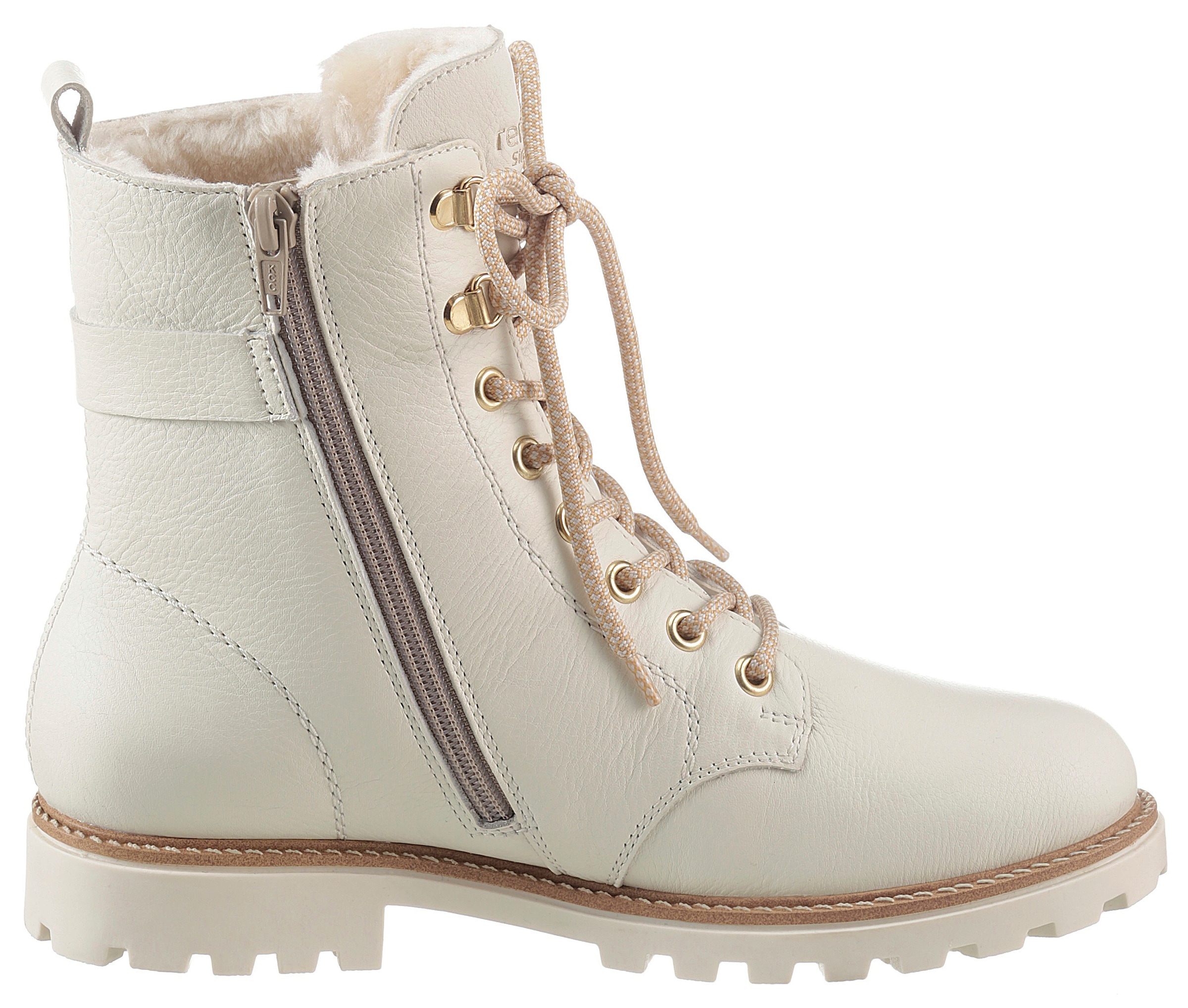 Remonte Winterboots  , Blockabsatz, Schnürboots, Outdoorschuh mit Zierschnalle