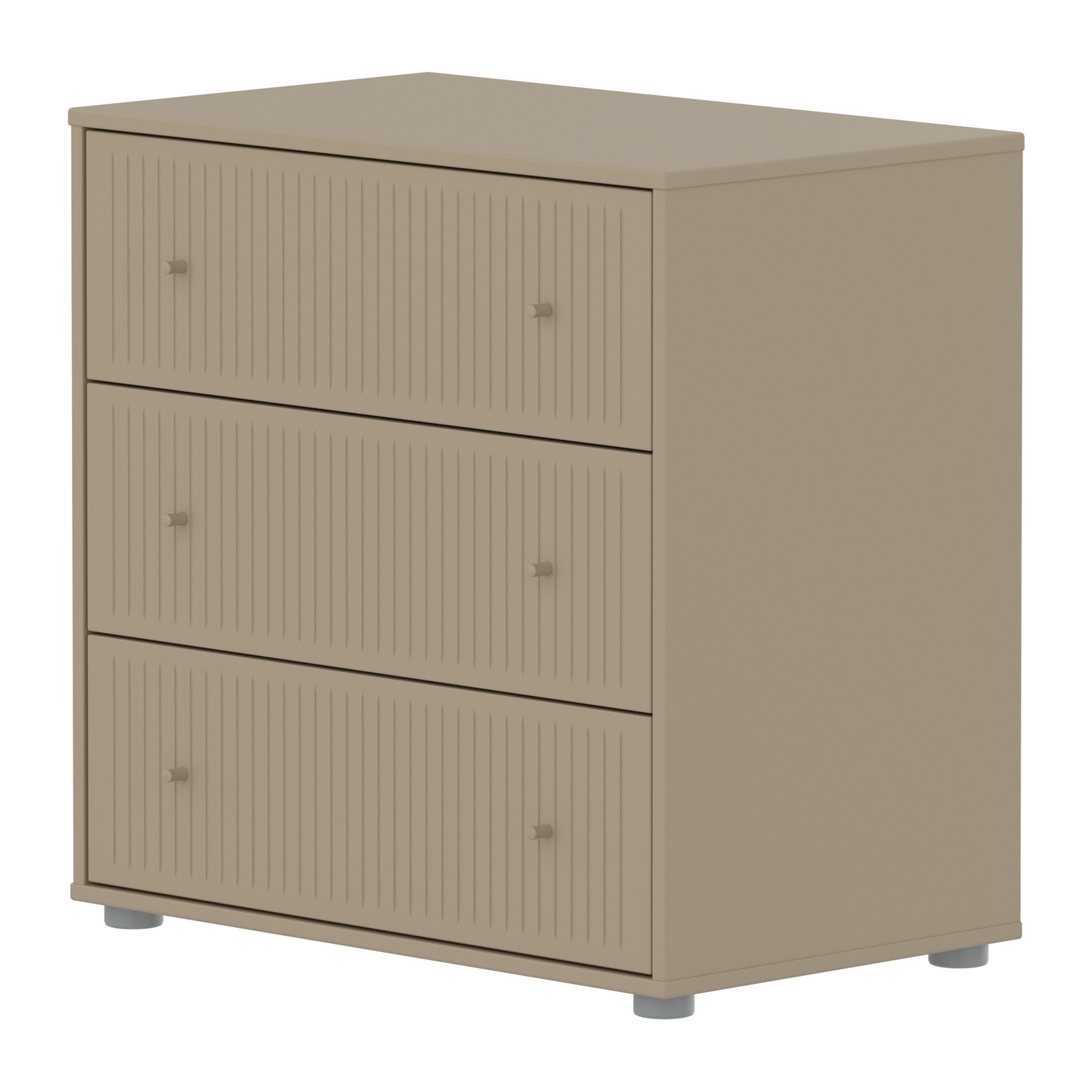 SAGA Kom groov front oat,oat kno/pla.Füs - Oat / B: 75.0 cm x T: 45.0 cm x H: 74.0 cm