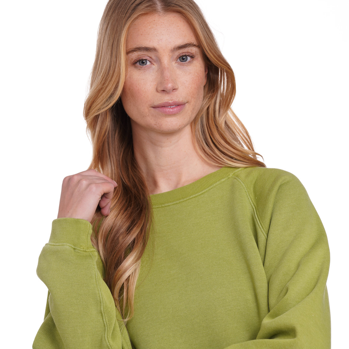 Jonas Nielsen Damen Sweatshirt mit Bio-Baumwolle hellgrün