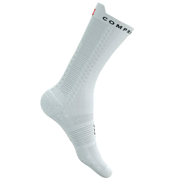 Chaussette vélo COMPRESSPORT PRO RACING SOCKS V4.0 BIKE WHITE/BLACK