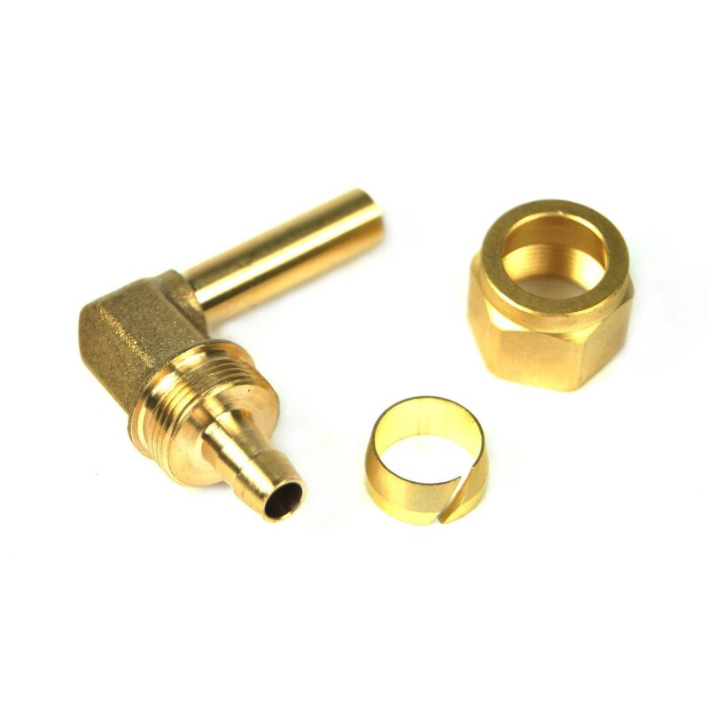 DREHMEISTER Fitting Set 8mm (Winkelstück 90°, Überwurfmutter, Schneidring)