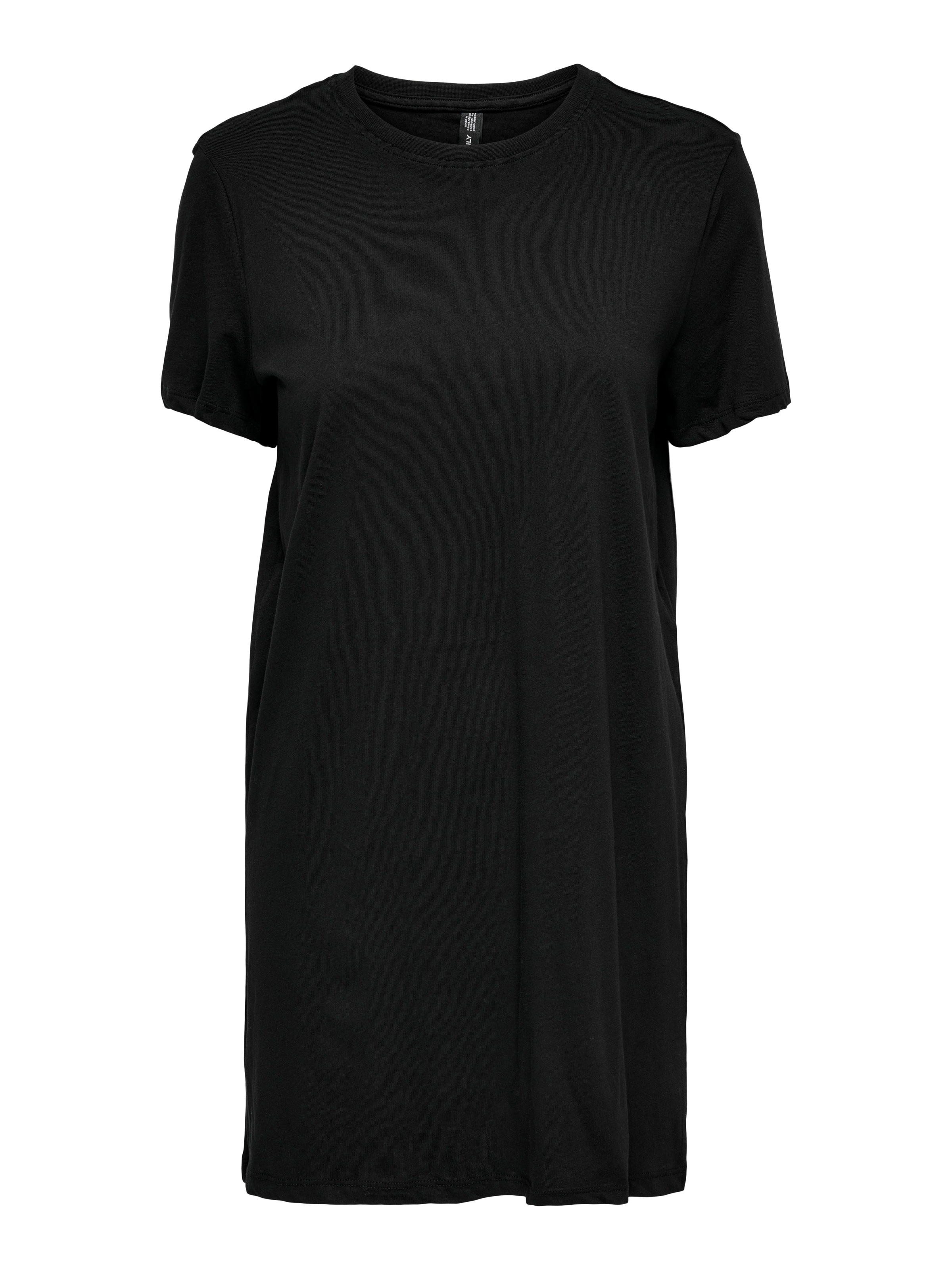 ONLY Shirtkleid »ONLMAY – Shirtkleid mit elastischem Material für Alltag« regular fit, casual, Jersey, Baumwolle, Rundhals