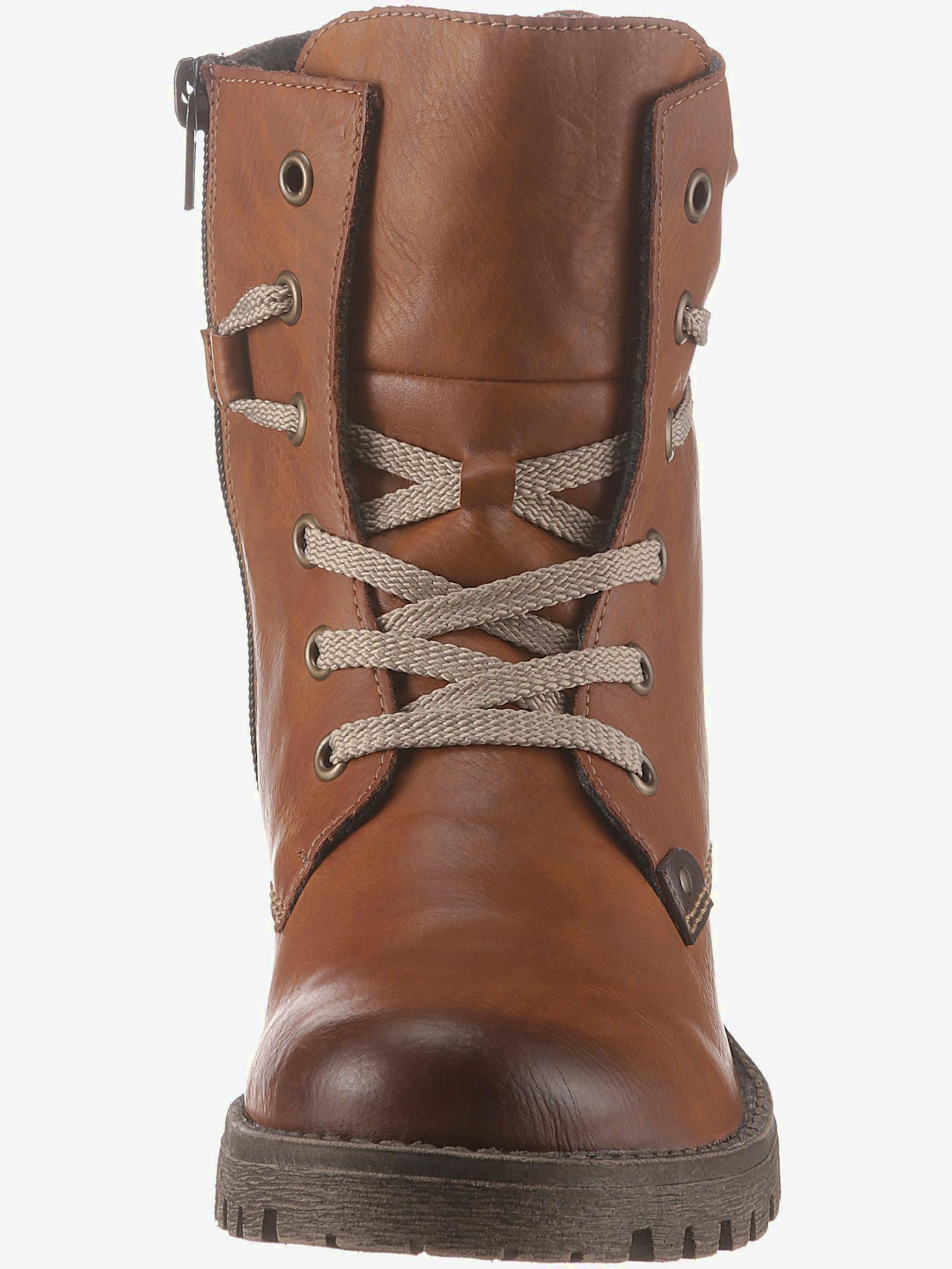 Bottines à lacets dessus synthétique facile à entretenir