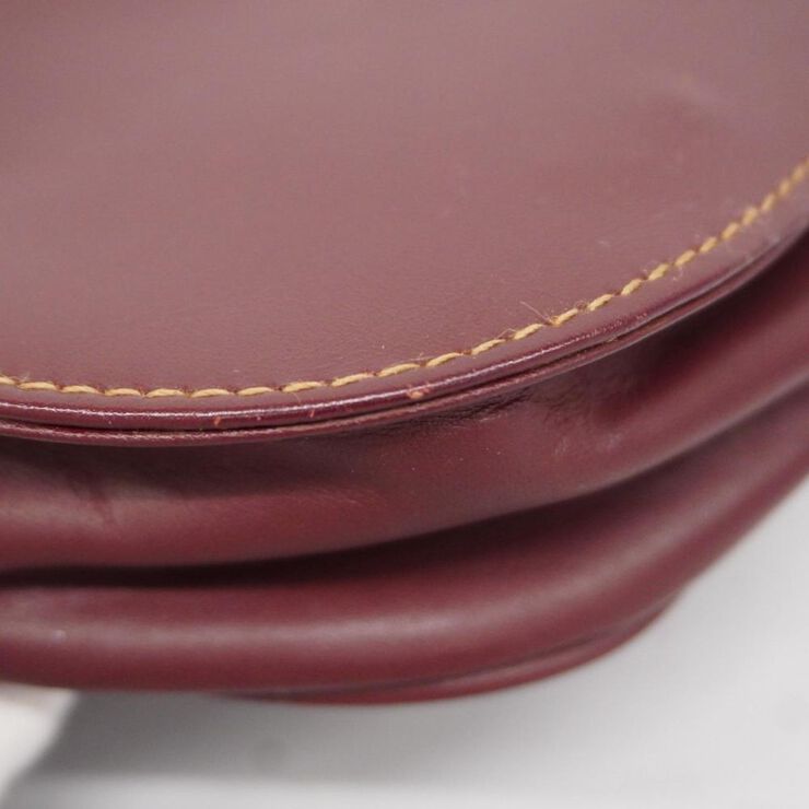 Cartier Vintage Cartier Crossbody Bag Burgundy