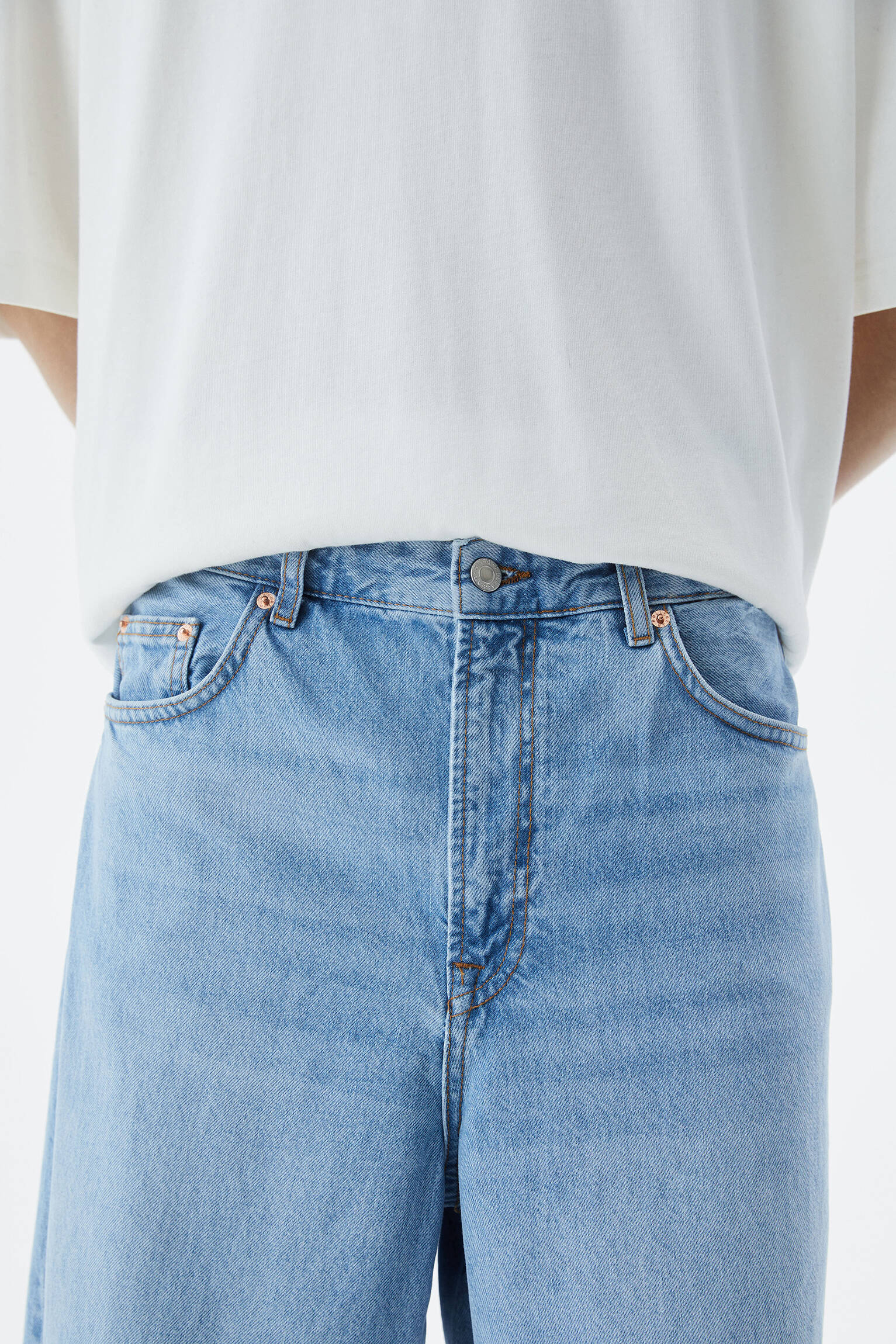 CALÇA JEANS SUPER LAGGY - AZUL MÉDIO