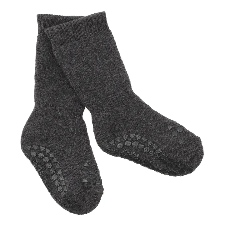GOBABYGO Chaussettes Antidérapantes | Gris foncé