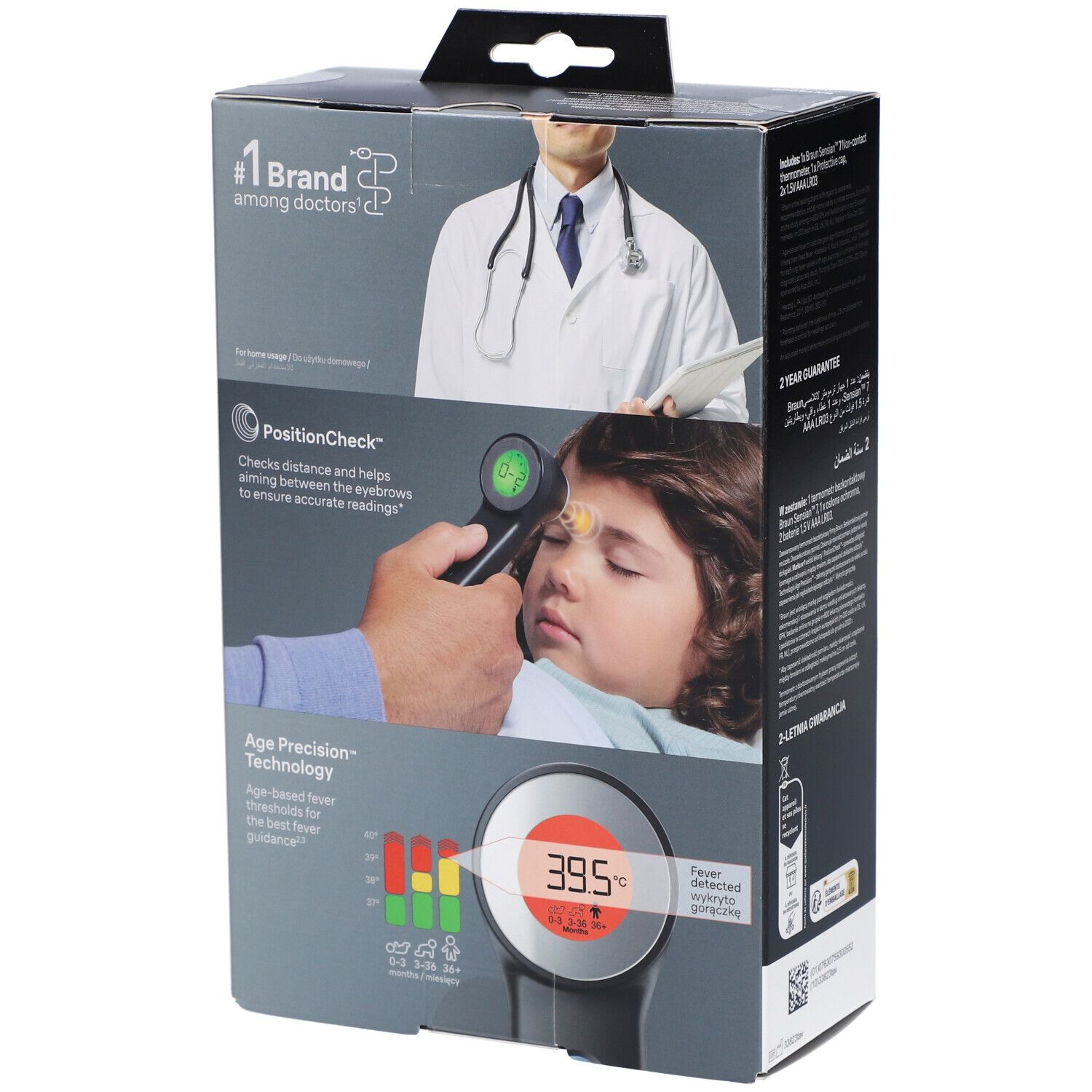 Braun No touch + touch Stirnthermometer Age Precision®