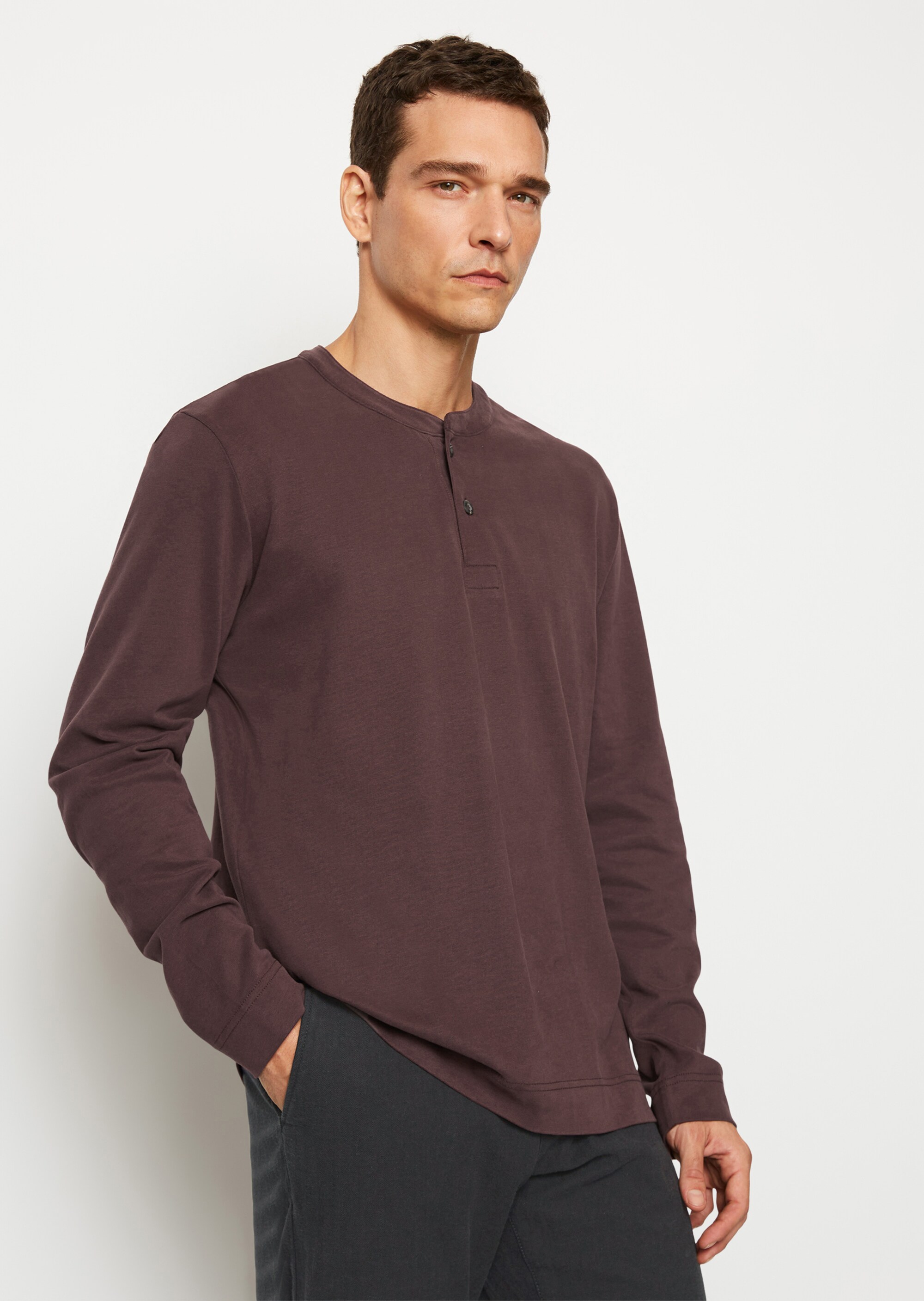 Serafino regular aus softem Heavy-Jersey
