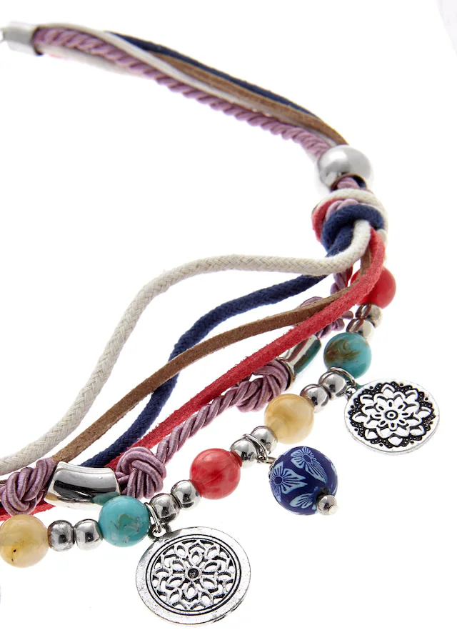 LASCANA Schmuckset »Bettlerarmband  und Halsketten Set« ()  Mit vielen kleinen Anhängern