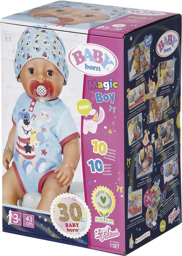 BABY born BABY born Magic Boy 43cm Blå & multi