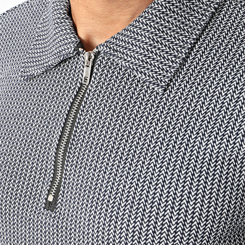 Polo Manches Longues Noir Blanc