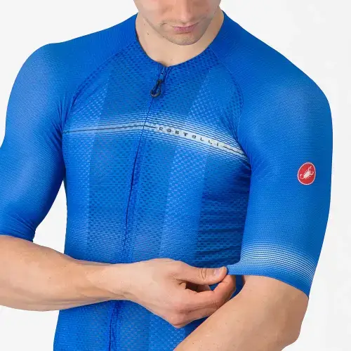 Castelli Climber's A/C Fietsshirt Korte Mouwen Blauw Heren