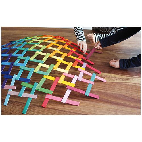 Grimm's leonardo latten - regenboog (100st)