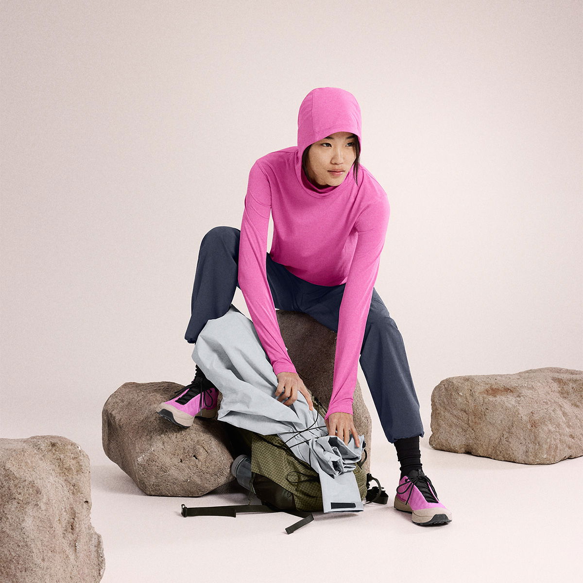 Arc'teryx Taema Hoody, dame (Alpenglow Heather)