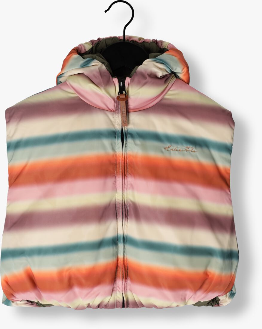 LIKE FLO groene like flo bodywarmer flo girls hooded reversible bodywarmer