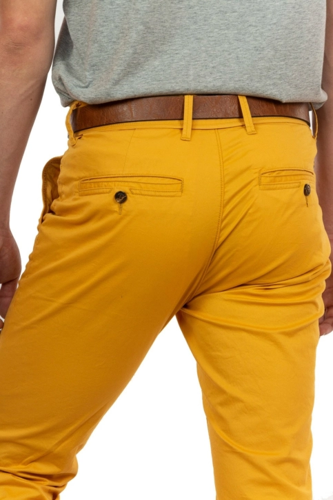 pantalons salsa andy slim jaune