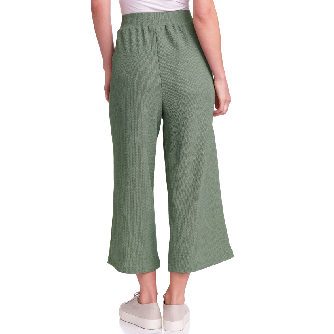 Gina Benotti Damen Culotte mit strukturiertem Material grün