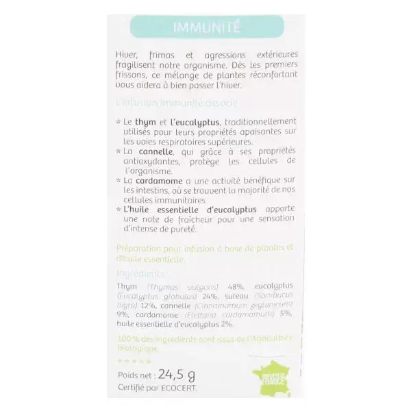 Vitavea - BioNutrisanté Vitavea Infusão Imunidade Orgânica 20 saquetas
