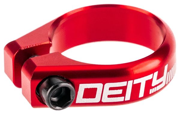 Collier de Selle Deity Circuit Aluminium Rouge